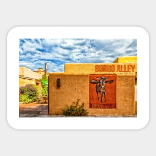 Burro Alley Santa Fe New Mexico Sticker